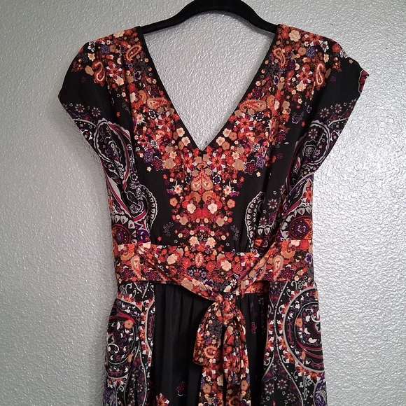 Nordstrom Brand eci Mixed Media Dress   Size 12 - Picture 12 of 13